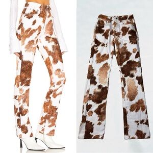 WeWoreWhat White and Brown Denim